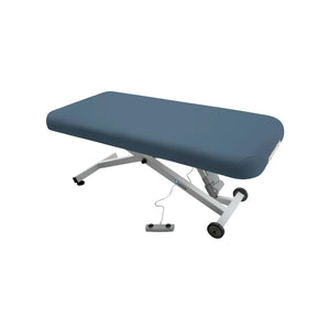 Earthlite Ellora Flat Top Electric Lift Massage Table: Mystic Blue