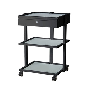 Silver Fox 3 Shelf Esthetician Cart with locking drawer (1040A)