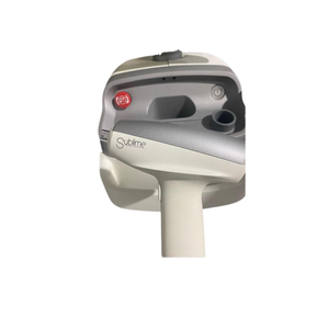 2014 Syneron Candela Elos Plus angled close-up of applicator handpiece