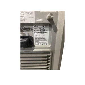 2014 Syneron Candela Elos Plus close-up of serial number plate on rear panel