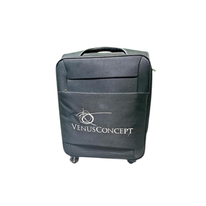 2015 Venus Viva carrier view showing the rolling carrying case with the Venus Concept logo