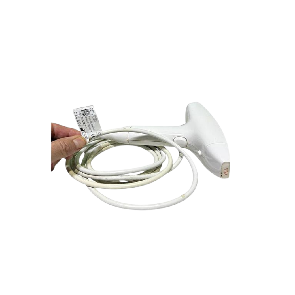 2015 Venus Viva controller view showing a hand holding the coiled cable attached to the handpiece
