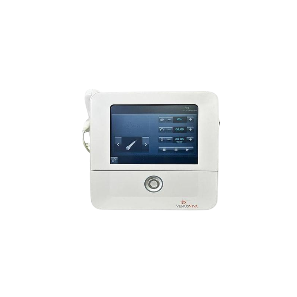 2015 Venus Viva screen view showing the display screen with treatment setting icons