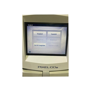 2016 Alma Pixel Co2 Femilift screen view showing the display screen with surgical and cosmetic mode options