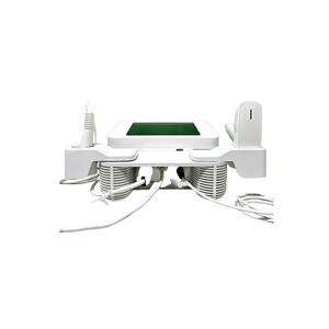 2017 Venus Viva back view showing the compact triangular body with handpiece holder and coiled cables attached