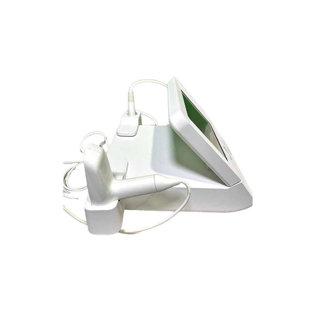 2017 Venus Viva right side view showing the compact triangular body with handpiece attached and coiled cable