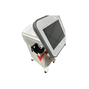 2018 Lumenis Desire 805_1060 side view showing the compact body with display screen, handpiece attached, and red safety key