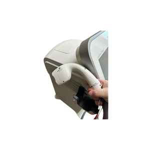 2018 Lumenis LightSheer Desire controller view 3 showing a hand holding the handpiece attached to the device body