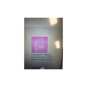 2018 Lumenis LightSheer Desire screen view 4 showing the display screen with a purple HS treatment icon graphic