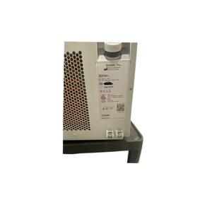 2018 Sciton BBLs serial number view showing the rear vent panel with manufacturer label and barcode