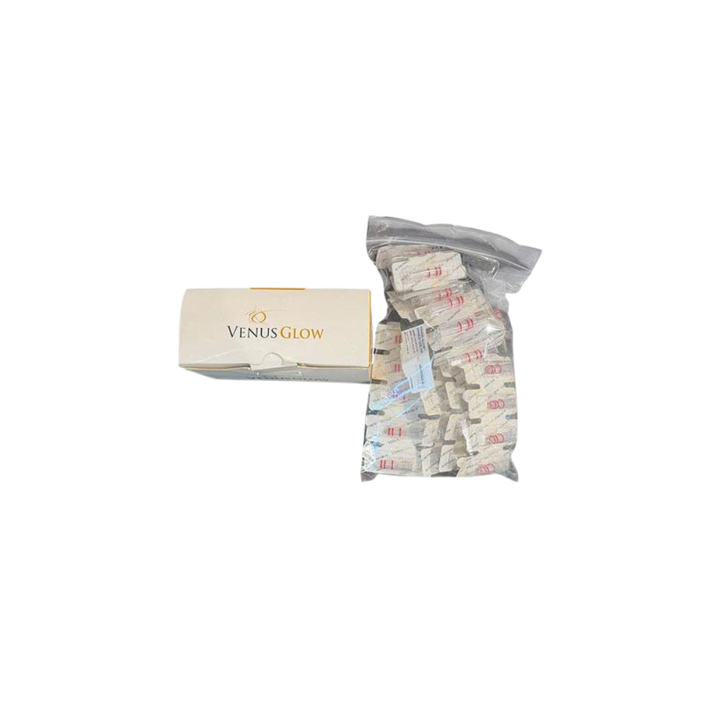 2019 Venus Glow attachments view showing a boxed package of disposable applicator tips