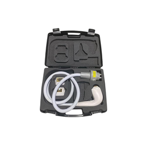 2019 Venus Velocity controller view showing an open black carrying case with the handpiece and coiled cable