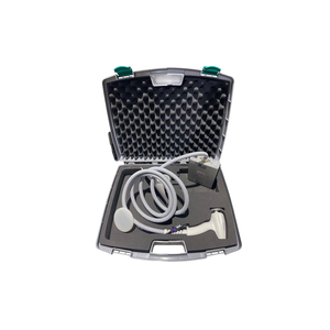 2020 Alma Accent Prime attachments view 3 showing an open black carrying case with a handpiece and coiled cable