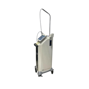 2020 Sciton mJoule with Moxi_BBL_HERO left side view showing the upright body with display screen and rolling base