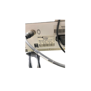 2021 DEKA PHYSIQ serial number view showing the rear panel with manufacturer label and connector cable attached