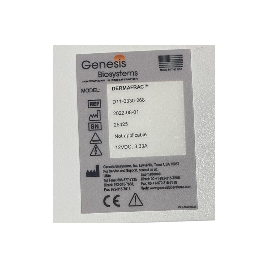 Dermafrac Genesis Biosystems Pre-Owned (2022)