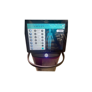 InMode Empower RF touchscreen control panel displaying treatment settings and device controls.