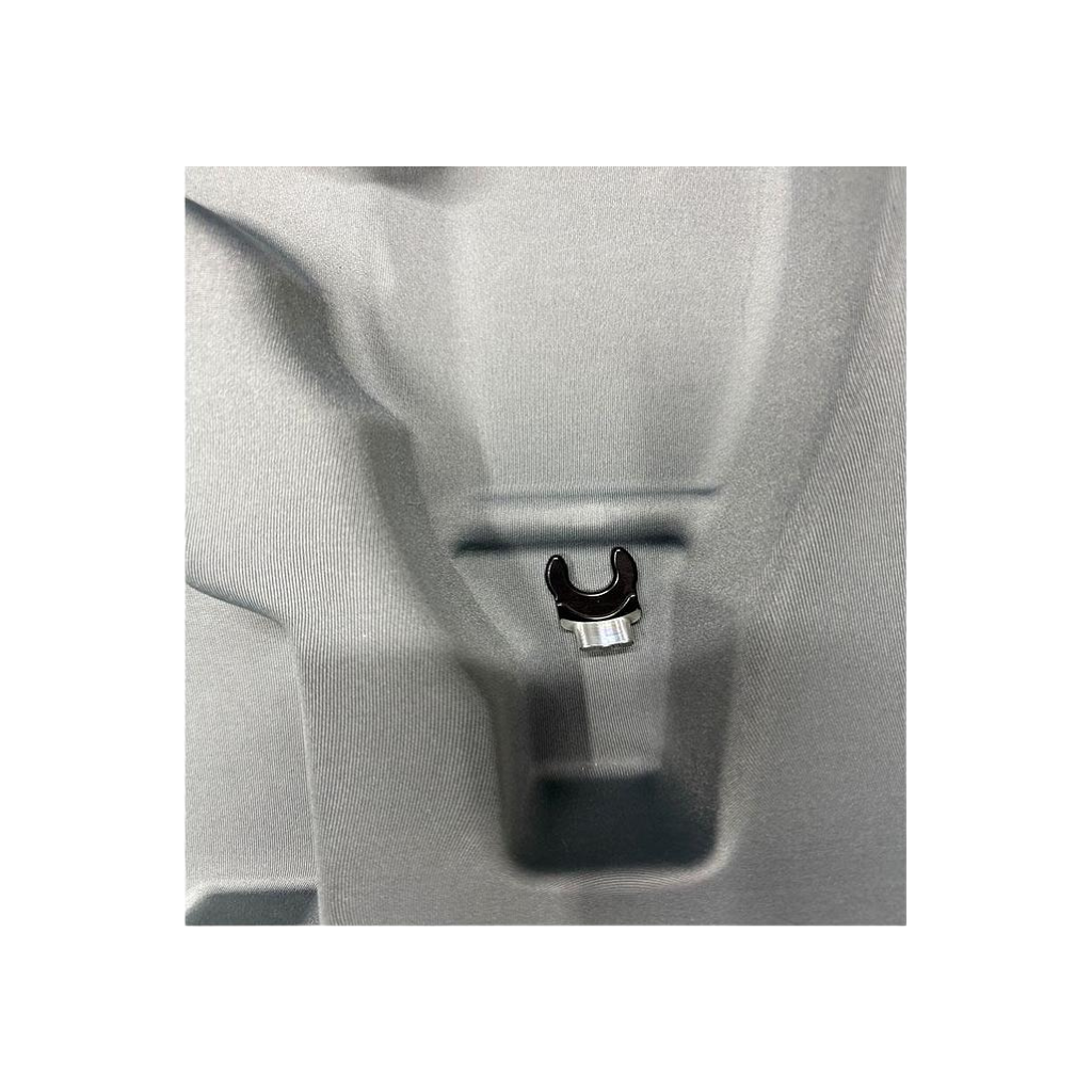 2022 Alma Harmony XL Pro attachment view showing a close-up of the applicator mounting bracket on the device