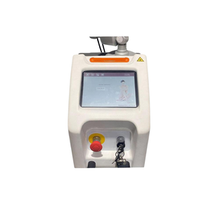 2022 DEKA SmartXide Tetra screen view showing the display screen with treatment settings and red emergency stop button