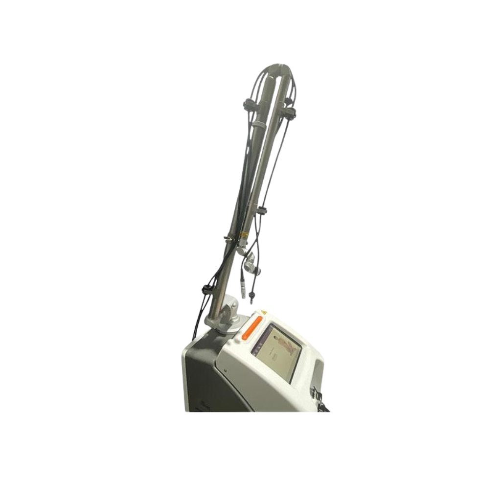2022 DEKA SmartXide Tetra top view showing the upright body with articulated arm extended forward 