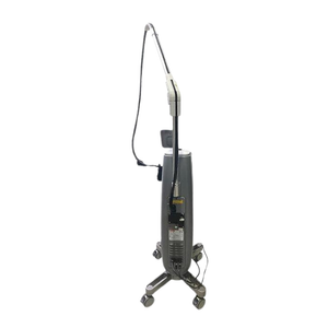 2022 Lutronic LaseMD Ultra back view showing the upright body with articulated arm extended upward and rolling base