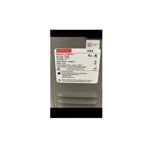2022 Lutronic LaseMD Ultra serial number view showing the rear panel with manufacturer label and device information