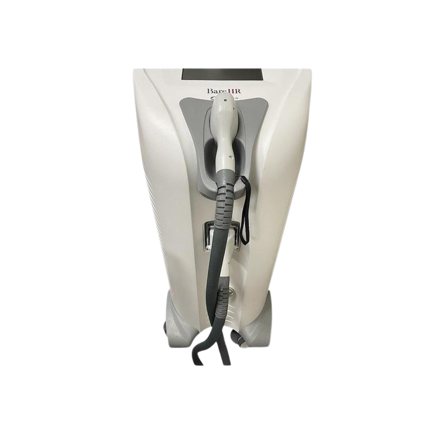 2022 Sciton Bare HR front view showing the upright body with handpiece cable 