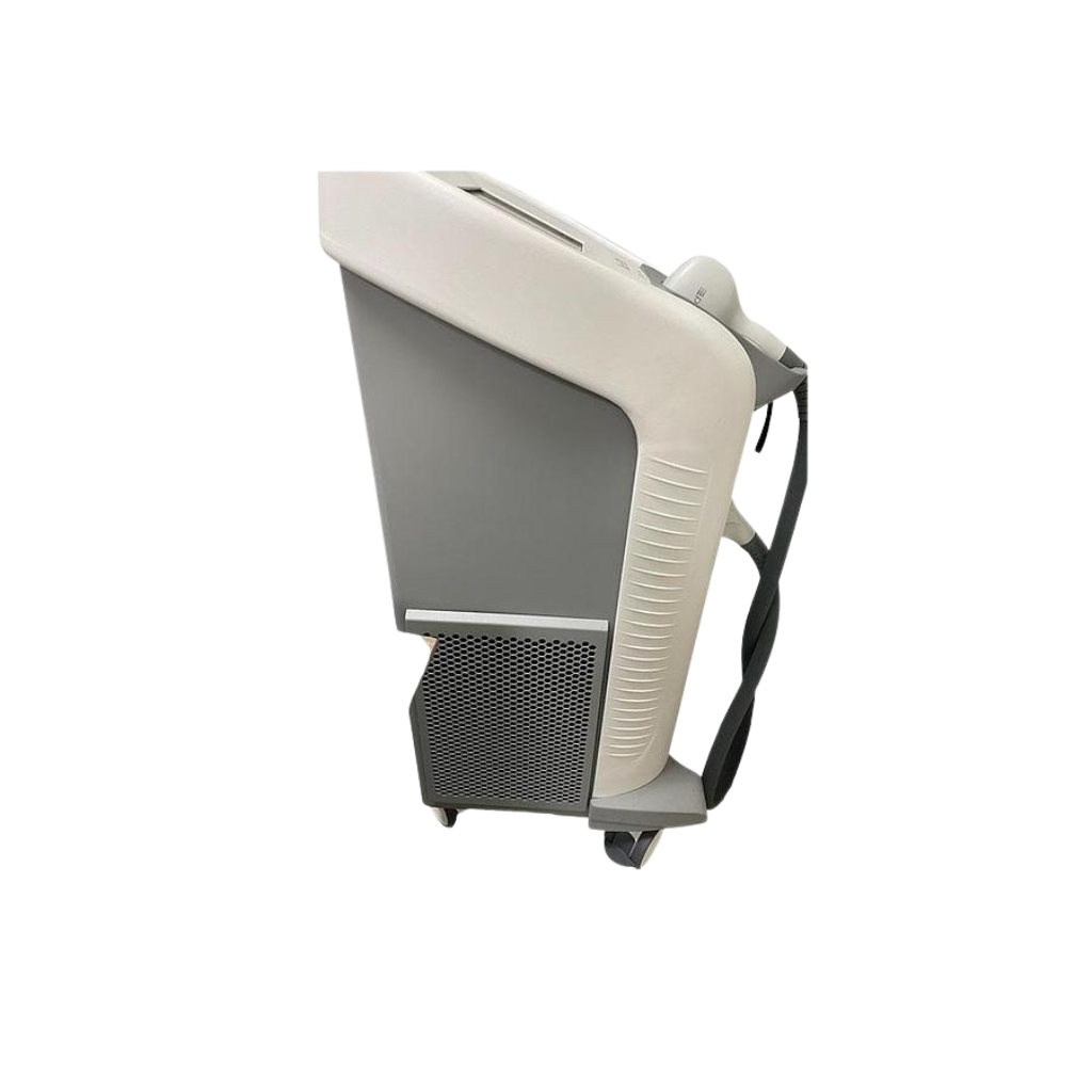 2022 Sciton Bare HR right side view showing the upright body with handpiece cable and side vent panel