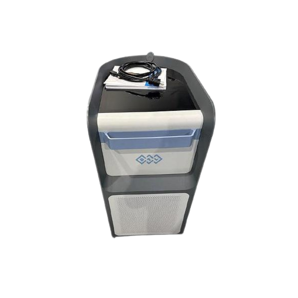 2023 BTL Emsculpt Neo front view showing the compact upright body with control panel and display