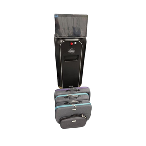 2024 Alma Harmony front view showing the upright body with display screen tilted forward and dual applicator holders attached at the base