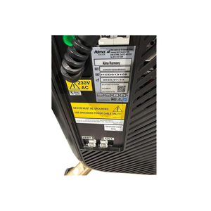 2024 Alma Harmony serial number view showing the rear label with serial number, voltage rating, and manufacturer information plate