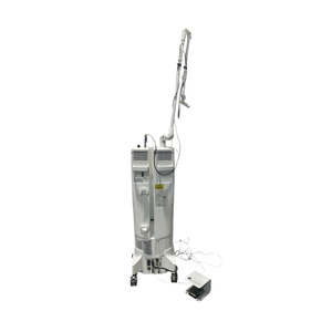 2024 Lumenis AcuPulse Co2 Laser back view showing the upright body with articulated arm and rolling base