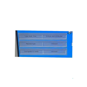 2024 Lumenis AcuPulse Co2 Laser working time view showing a close-up of the display screen with usage and maintenance information