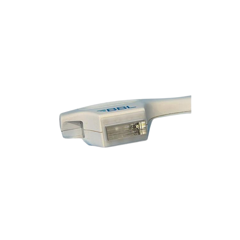 2024 Sciton MJoule with Moxi_BBL_HERO controller view showing a close-up of the handpiece attachment