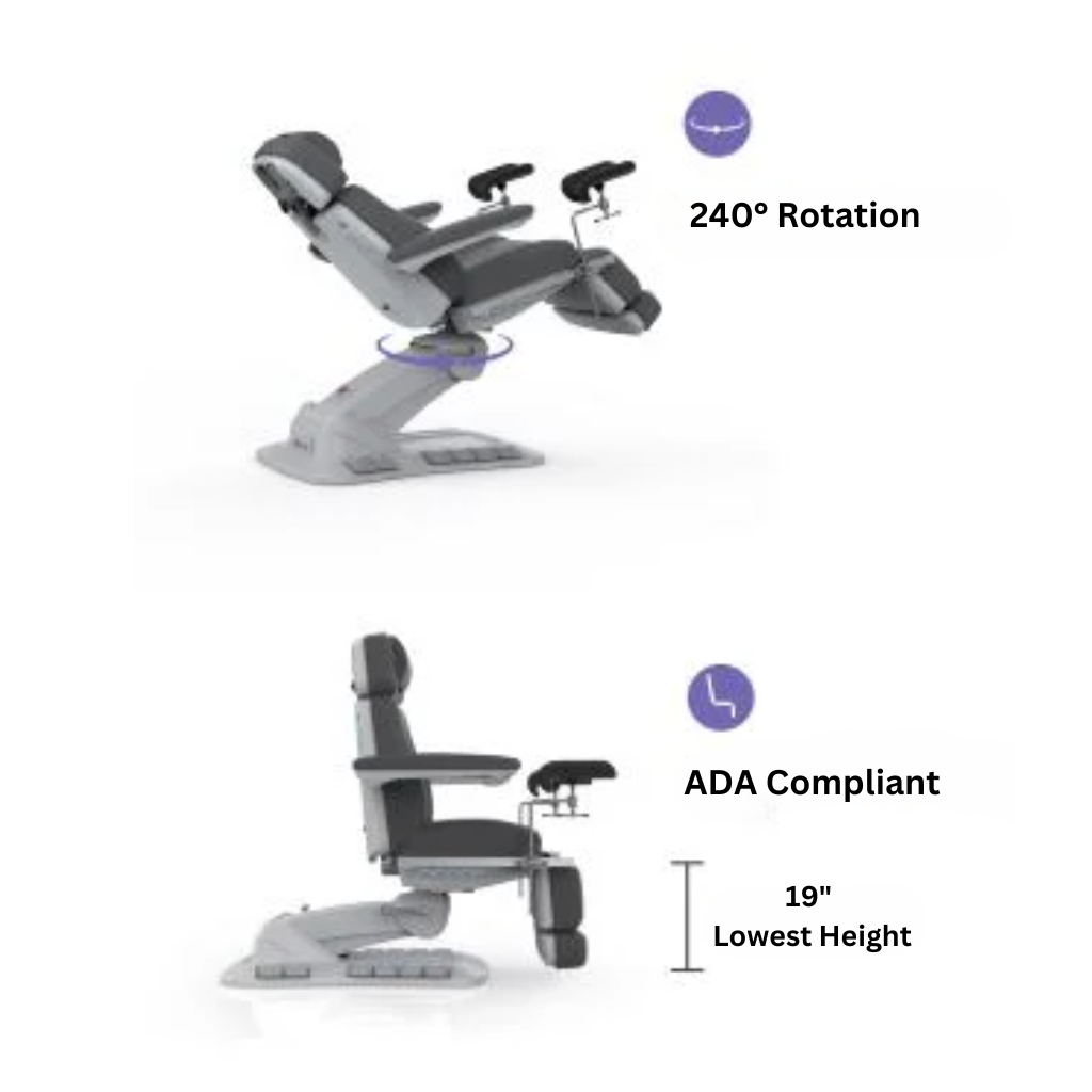 Upgrade GYN Exam Chair with Stirrups (2246EBNS)