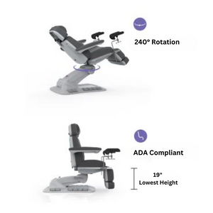 Upgrade Regen Exam Chair with GYN Stirrups (2246EBNS)