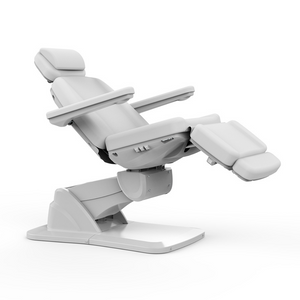 Side View of Silverfox Med Spa Facial Bed & Exam Chair White (2271B)