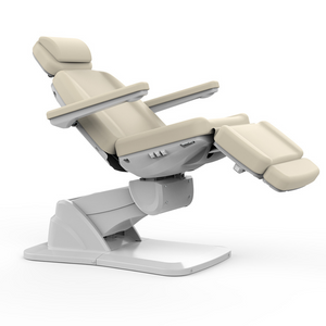 Side View of Silverfox Med Spa Facial Bed & Exam Chair White (2271B)