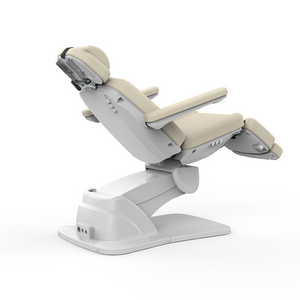Back View of Silverfox Med Spa Facial Bed & Exam Chair White (2271B)