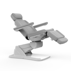 Side View of Silverfox Med Spa Facial Bed & Exam Chair White (2271B)