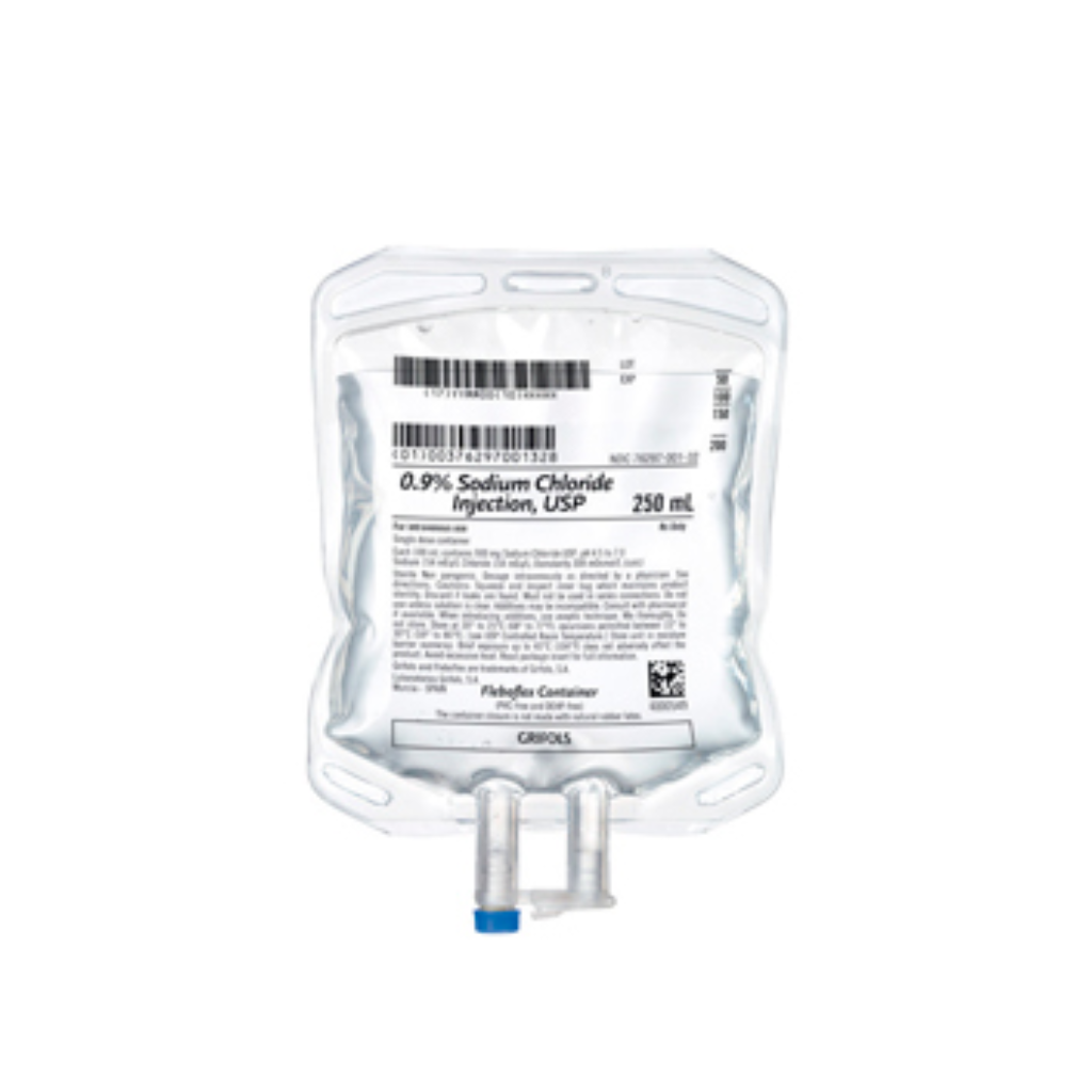 250 mL sodium chloride normal saline bag by Grifols