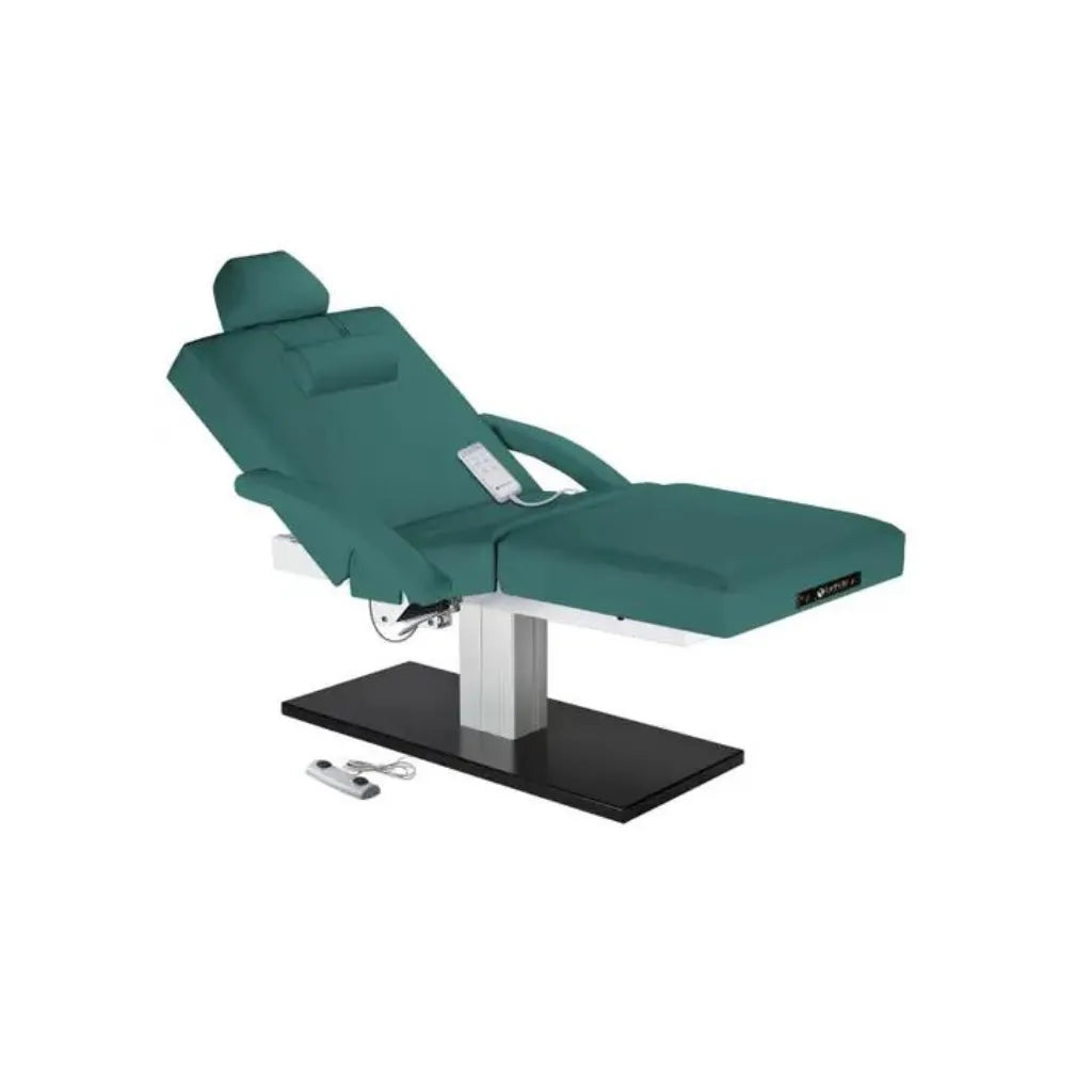 Earthlite Everest Spa Pedestal Electric Salon Table: Teal