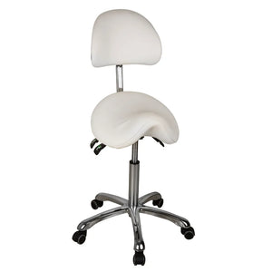 Esthetician Stool Saddle Style with Contoured Back Support (1025A)
