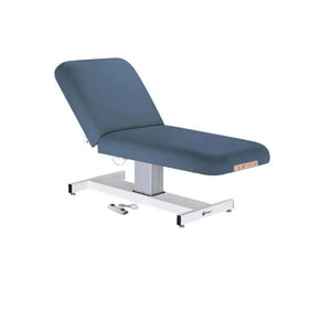 Earthlite Everest Manual Tilt Pedestal Electric Lift Table: Mystic Blue