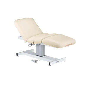 Earthlite Everest Electric Salon Pedestal Electric Lift Table: Vanilla Creme