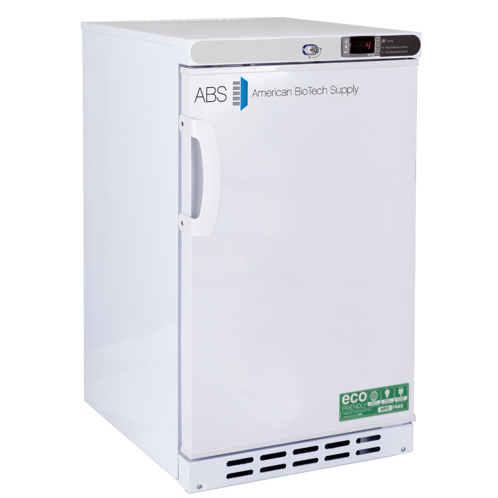 The ABS 2.5 Cu. Ft. Undercounter Built-In Refrigerator is a compact, laboratory-grade solution designed for precise and reliable cold storage in Med Spas, IV therapy settings, and medical wellness practices.