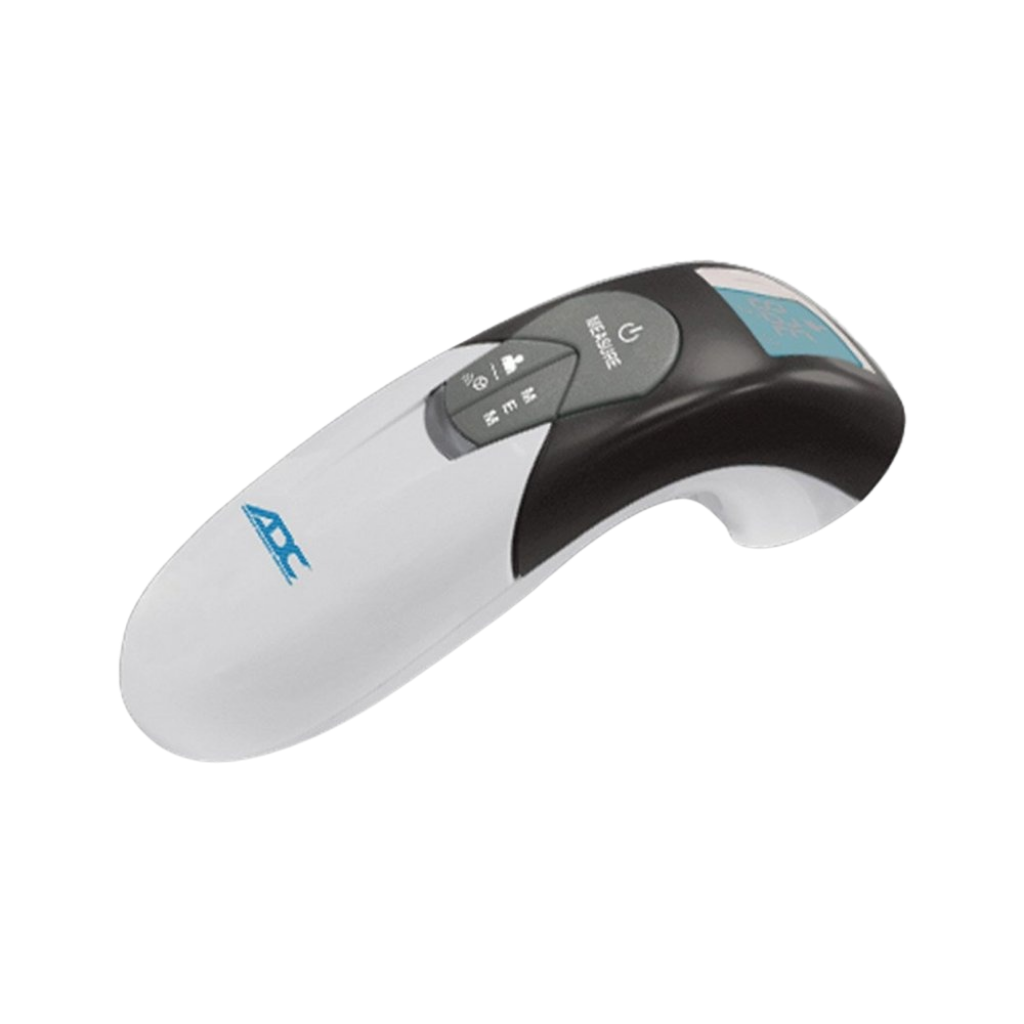 ADC Adtemp Non-Contact Thermometer with an infrared sensor that reads temperature