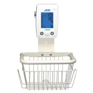 ADC e-sphyg Blood Pressure Wall Mount with wire basket and illustrative monitor