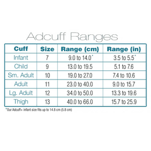 ADC e-sphyg Automatic Blood Pressure Monitor. Adcuff Range