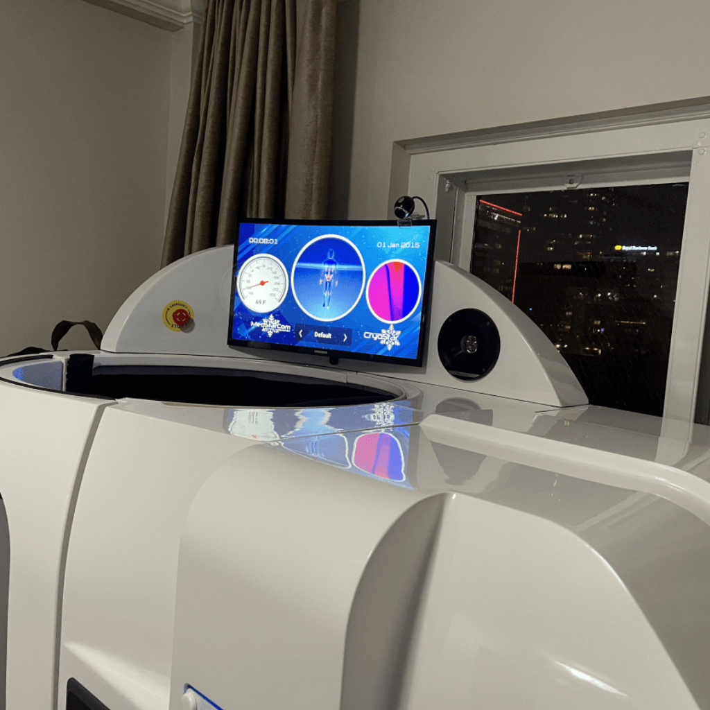 VACUACTIVUS Cryostar Antarctica Electric Cryotherapy Chamber Screen View